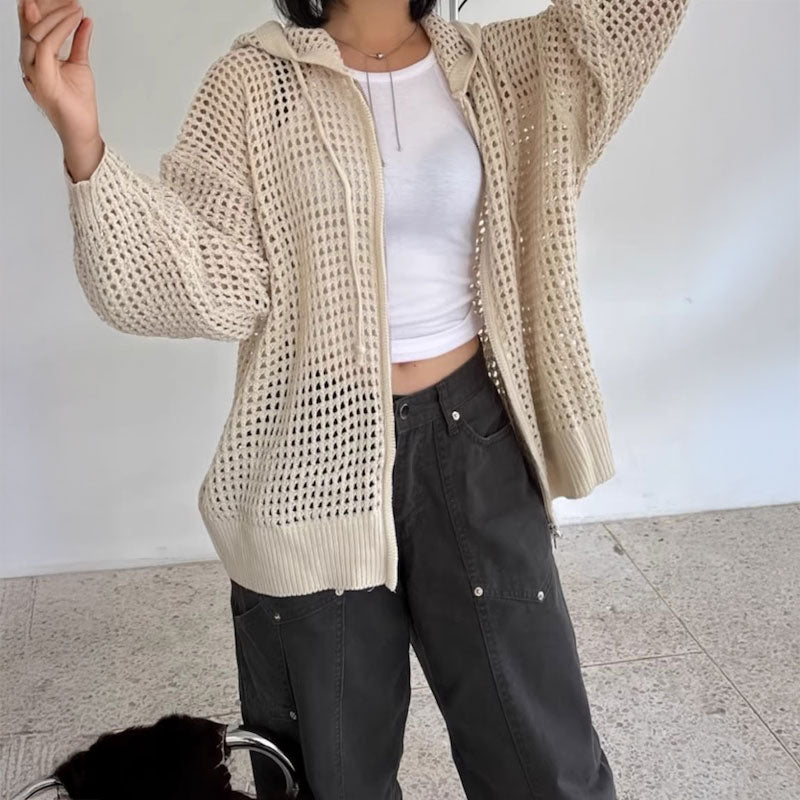 メッシュローゲージパーカー