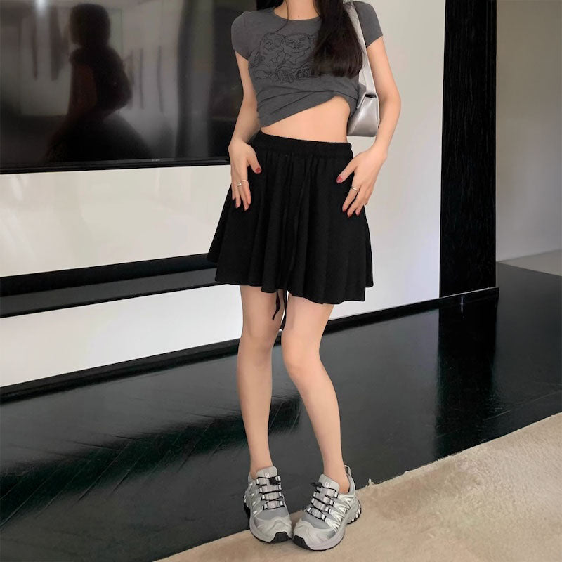 スウェットプリーツミニスカート