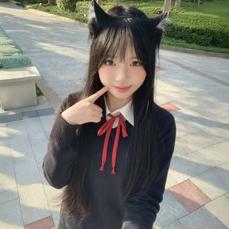 ボウタイ赤チェック制服コーデ4点SET