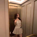 サイドアジャストプリーツワンピース