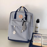 バイカラースクエアリュック