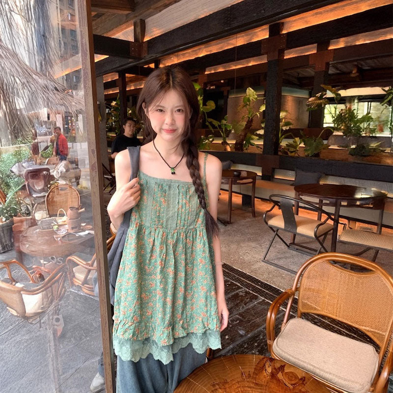 小花ノスタルジーキャミソールチュニック