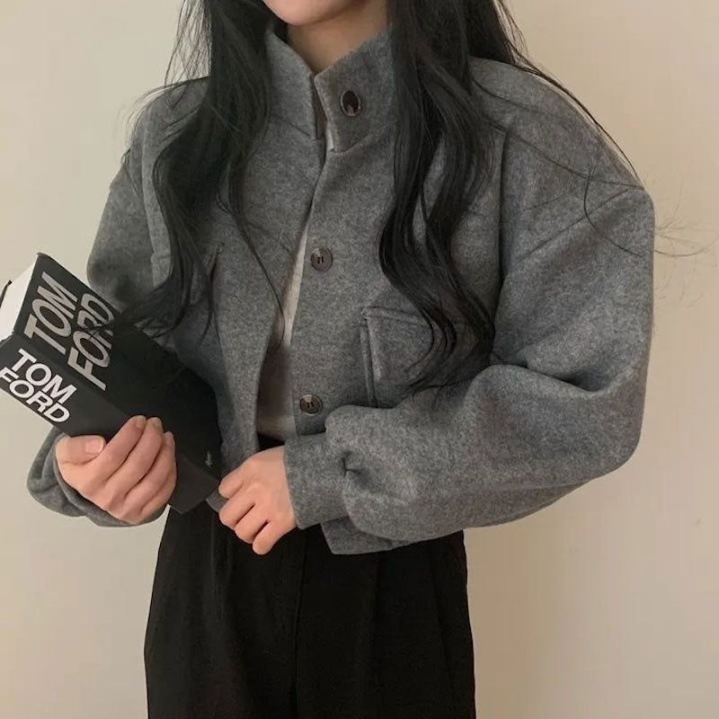 バレルスリーブボタンジャケット