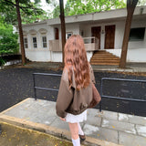 シンプルレザーブルゾン