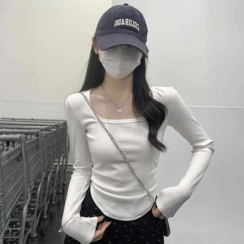 UネックナチュラルフィットロンT