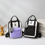 ワンポイントベアスクエアリュック