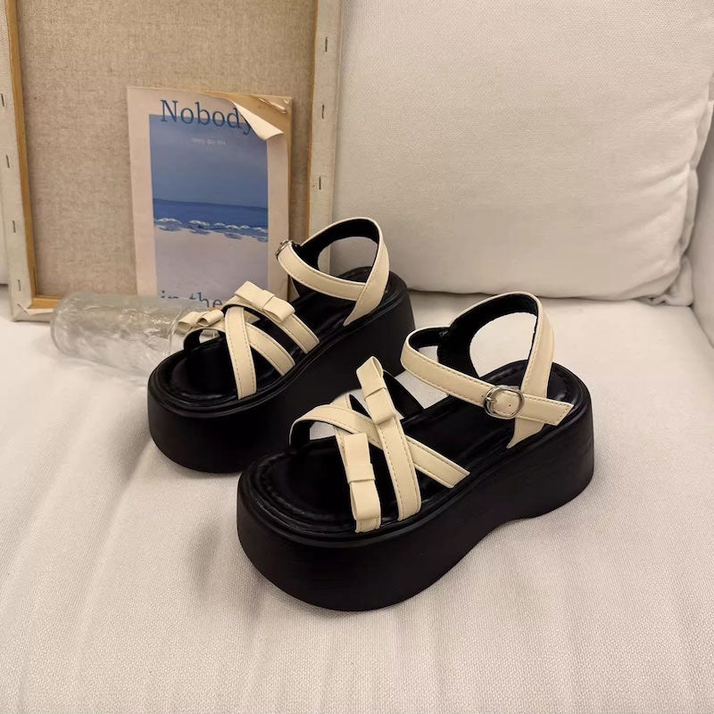 レザーリボンデイリーサンダル