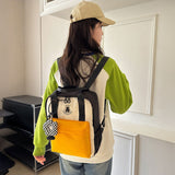 ワンポイントベアスクエアリュック