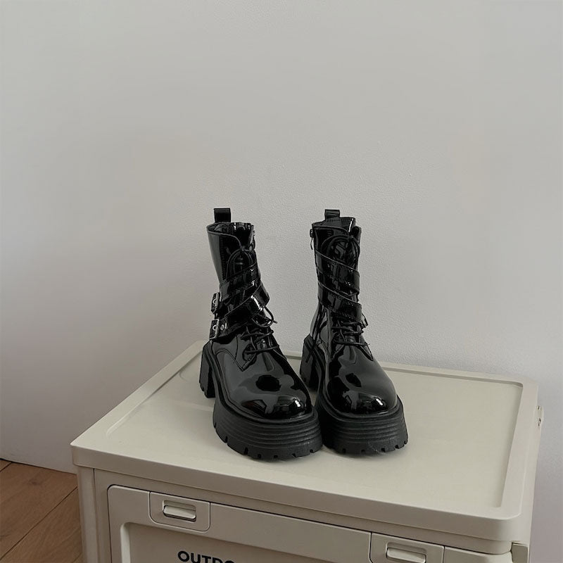 2typeダブルベルトミドルブーツ