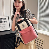 ワンポイントベアスクエアリュック