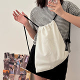 リボンラインストーンナップザック