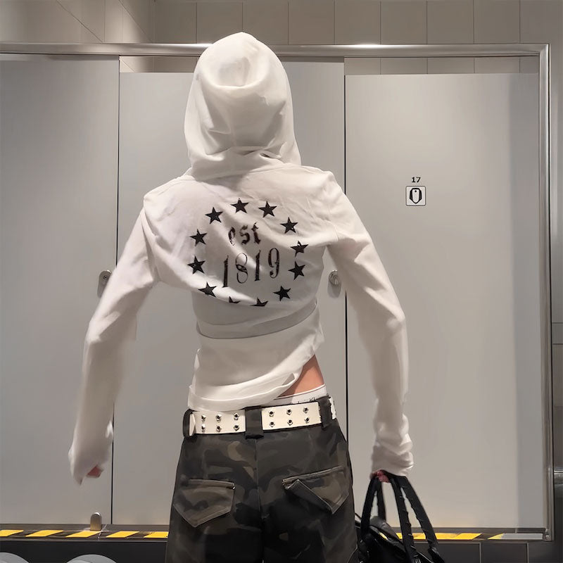 ブラックレターロゴパーカー