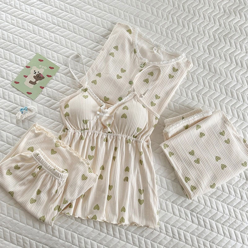 ソフトファブリックパターンルームウェア