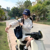 リボンレーストラックウィンドブレーカー