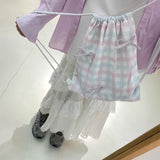 パステルギンガムナップザック