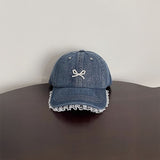 パールリボンデニムキャップ