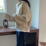 ハーフジップリブニット