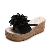 ワンポイントウェッジソールサンダル