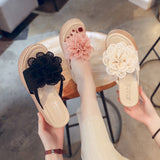 ワンポイントウェッジソールサンダル