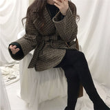 モダンチェックコート