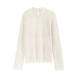 レースハイネックインナートップス