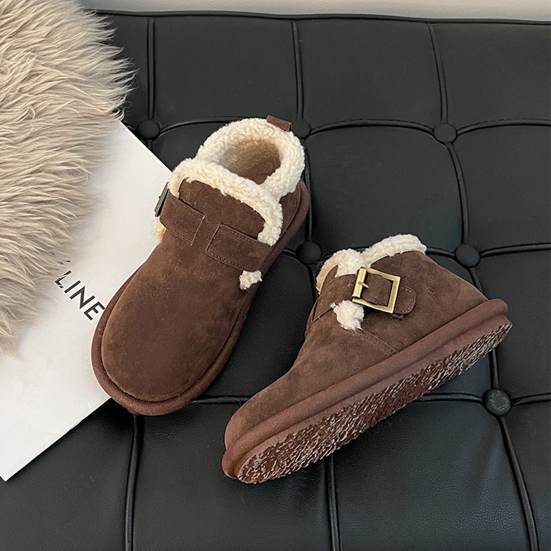 ムートンアンクルブーツ