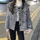 フレンチカラーギンガムアウター