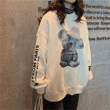 グラフィックベアオーバースウェット