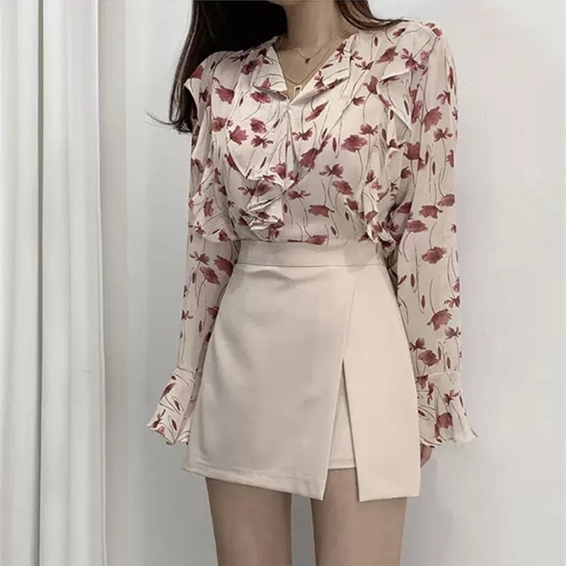 ワンサイドスリットミニスカート