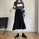 ミモレスリットマーメイドスカート