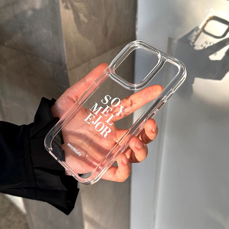 シンプルクリアロゴiPhoneケース