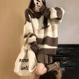 モカグラデーションニット