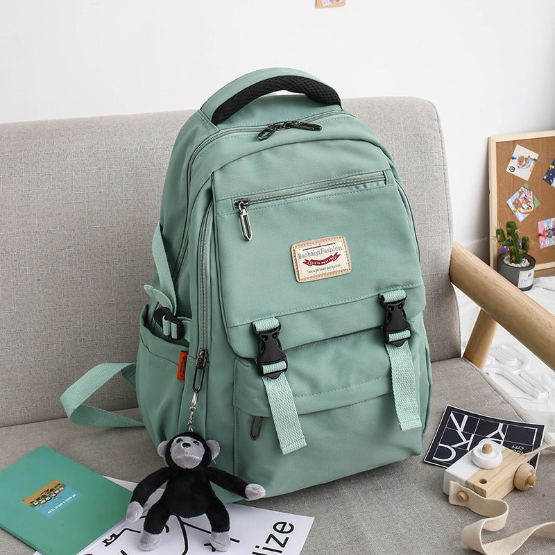 ダブルバックルカラーリュック