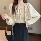 フェミニンパフボレロトップス