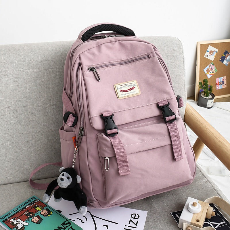 ダブルバックルカラーリュック