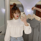 フロントフリルリブトップス