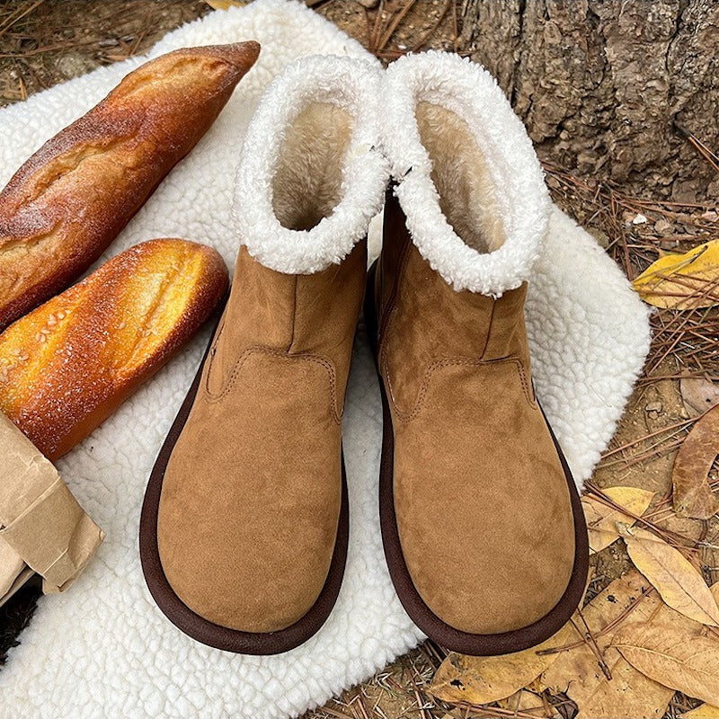 サイドジップムートンブーツ