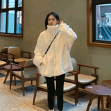 ホワイトフルジップボアパーカー