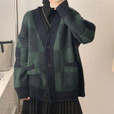 タータンチェックカーディガン