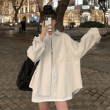 ビッグオーバーコーデュロイシャツ