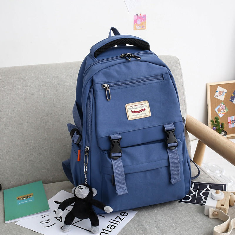 ダブルバックルカラーリュック