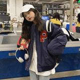 裏起毛ワンポイントブルゾン