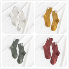 ワンカラータグソックス4SET