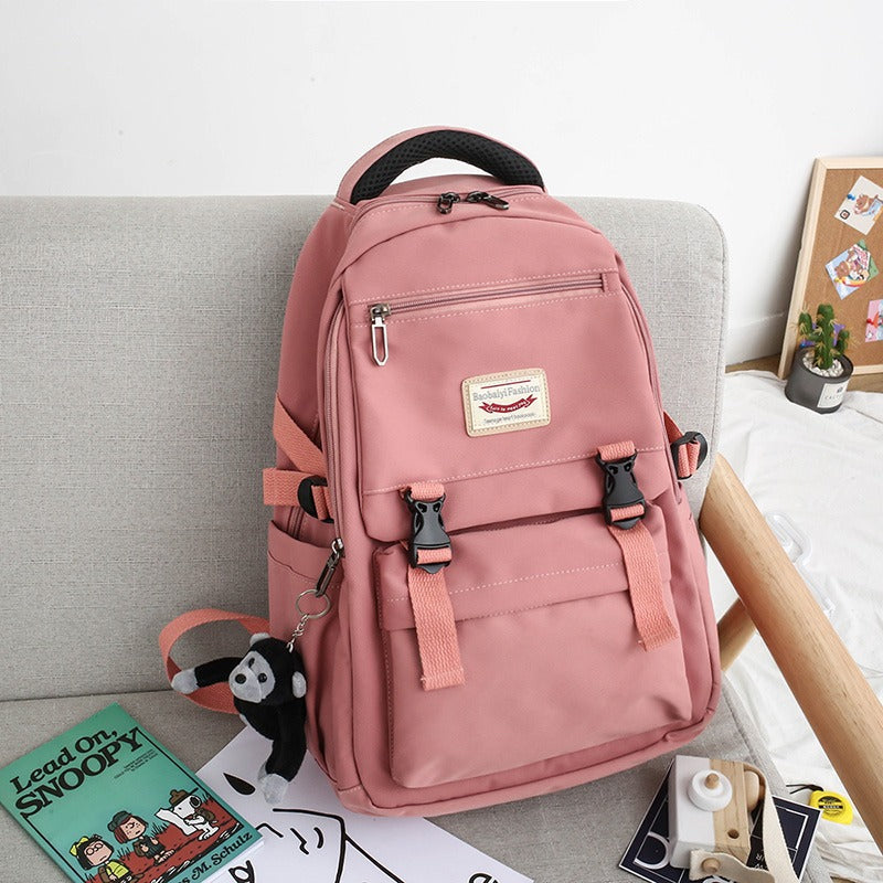 ダブルバックルカラーリュック