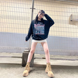 ウォッシュロゴプリントスウェット