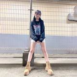 ウォッシュロゴプリントスウェット