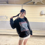 ウォッシュロゴプリントスウェット