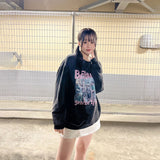 ウォッシュロゴプリントスウェット