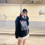 ウォッシュロゴプリントスウェット