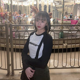 モノクロバイカラーロンT